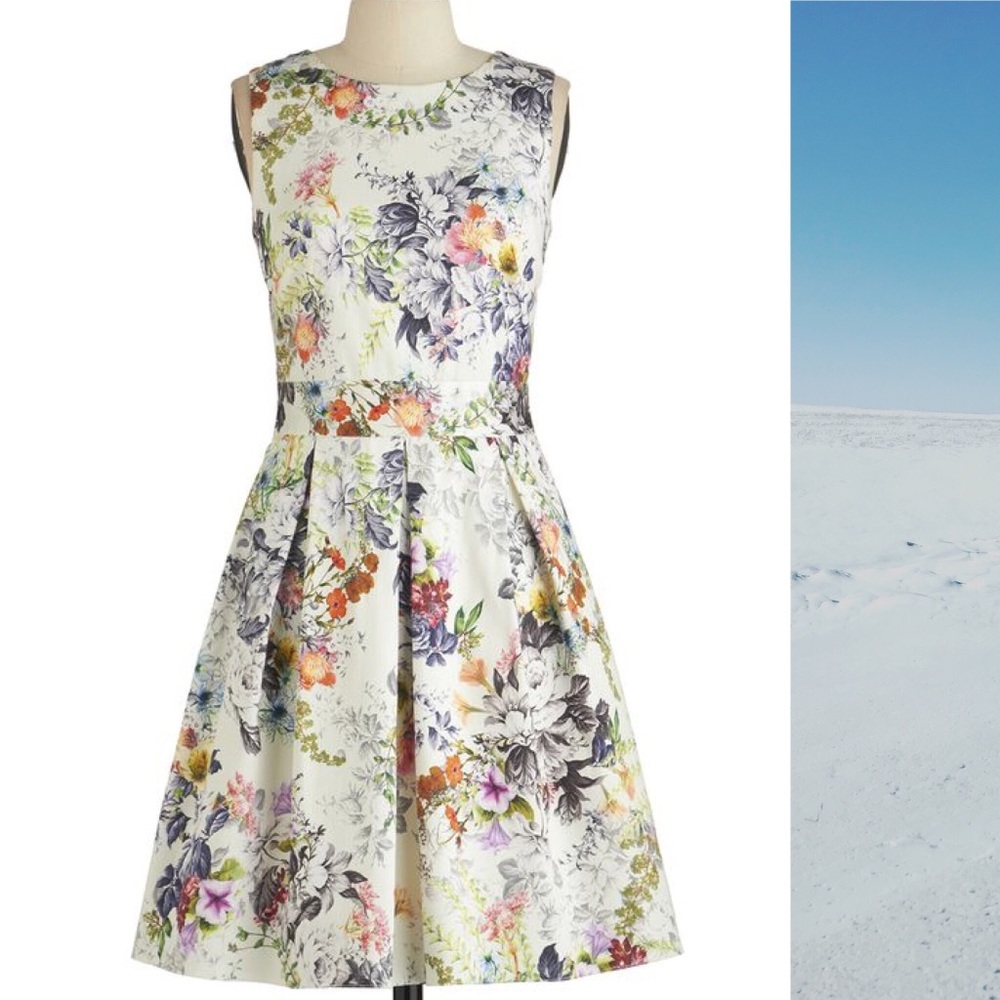 Modcloth Make the Rounds Dress in Country Bouquet
